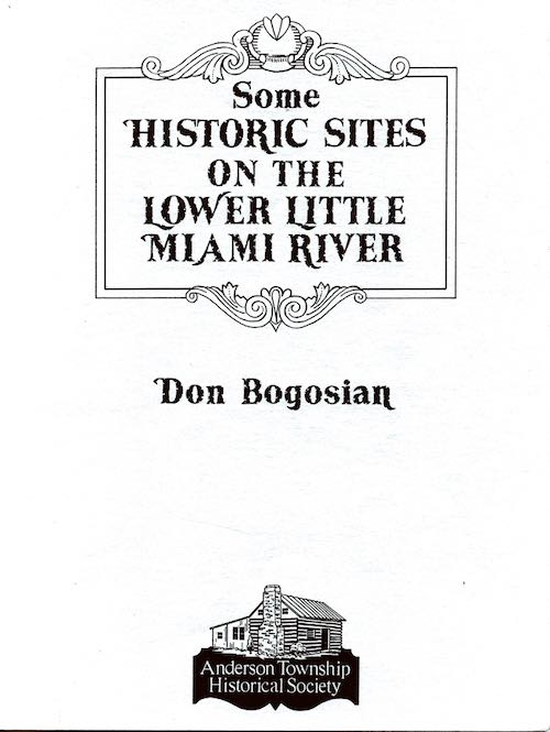 Some Historic Sites on the Lower Little Miami River (1970) 